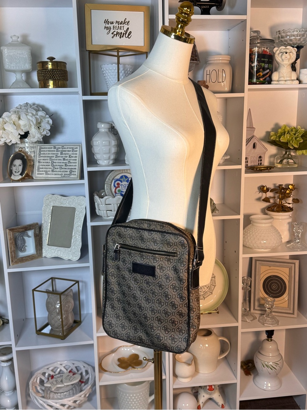 Guess Vezzola or Boston Monogram Crossbody Bag